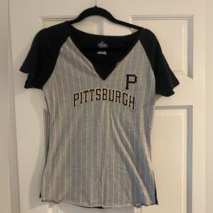 Pittsburgh Pirates V Neck T Shirt MLB Baseball